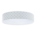 LED taklampa GALAXY KIDS LED/24W/230V stjärnor vit/turkos