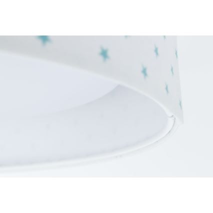 LED taklampa GALAXY KIDS LED/24W/230V stjärnor vit/turkos