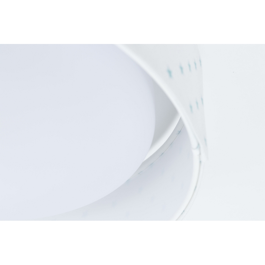LED taklampa GALAXY KIDS LED/24W/230V stjärnor vit/turkos