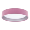 LED taklampa GALAXY LED/24W/230V rosa/silver