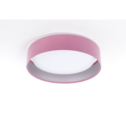 LED taklampa GALAXY LED/24W/230V rosa/silver