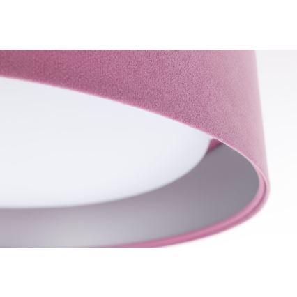 LED taklampa GALAXY LED/24W/230V rosa/silver
