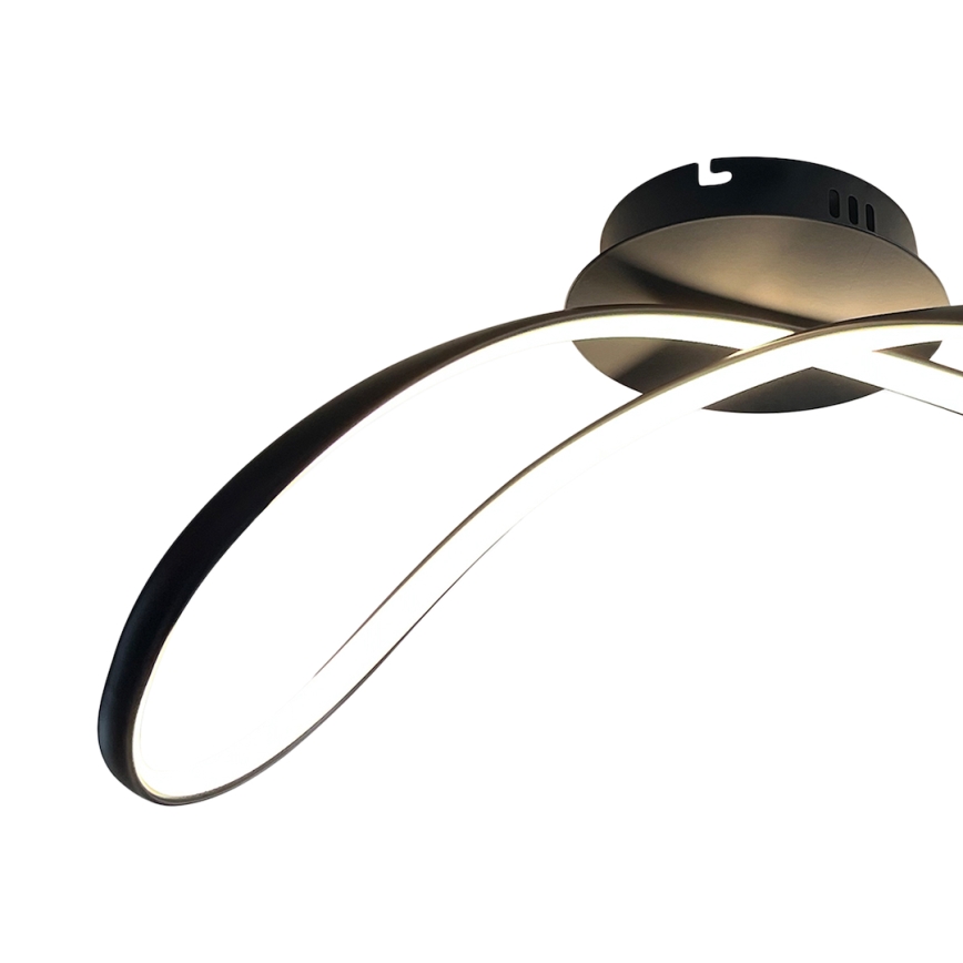 LED taklampa INFINITY LED/21W/230V svart