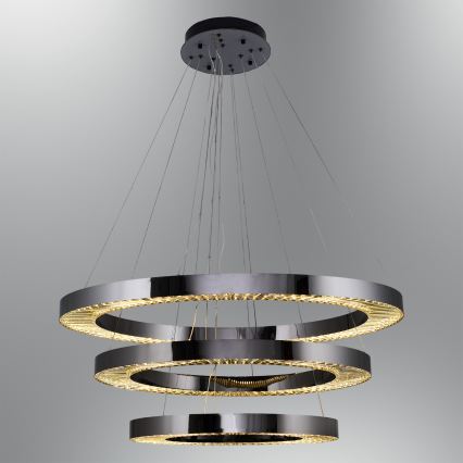 LED Taklampa JESI LED/99W/230V 3000K diameter 100 cm silver