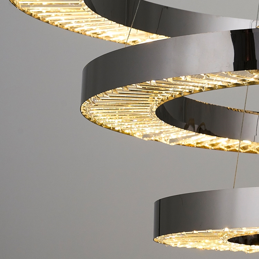 LED Taklampa JESI LED/99W/230V 3000K diameter 100 cm silver