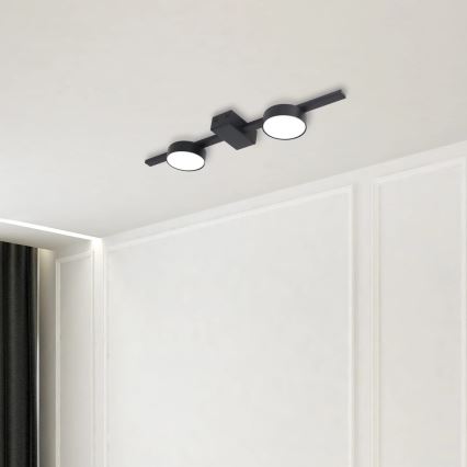 LED taklampa JOY 2xGX53/6W/230V svart