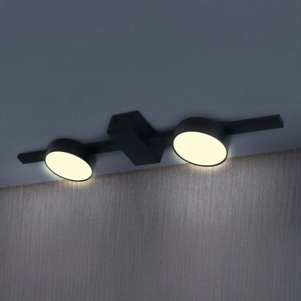 LED taklampa JOY 2xGX53/6W/230V svart