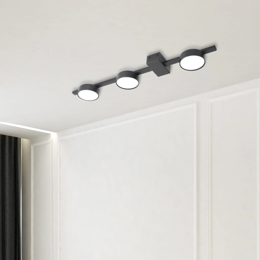 LED taklampa JOY 3xGX53/6W/230V svart