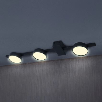LED taklampa JOY 3xGX53/6W/230V svart