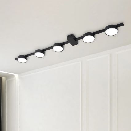 LED taklampa JOY 5xGX53/6W/230V svart
