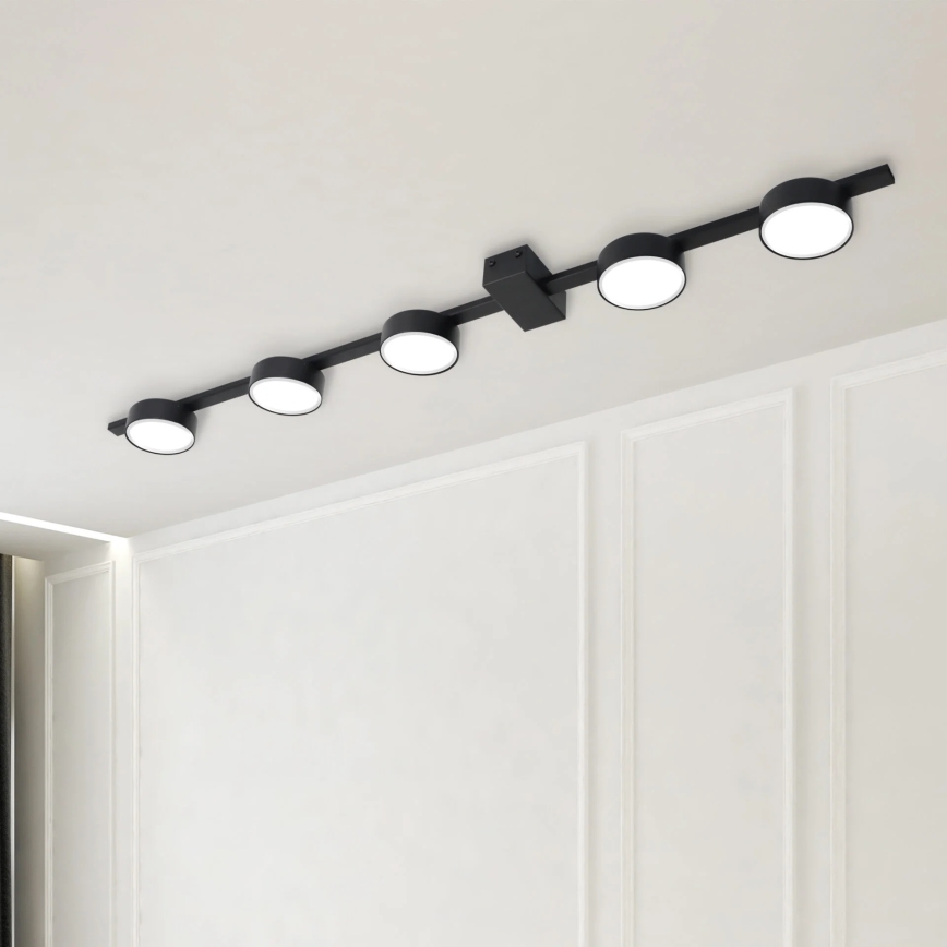 LED taklampa JOY 5xGX53/6W/230V svart