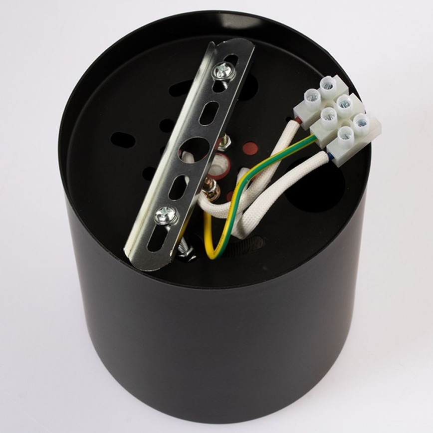 LED taklampa JUPITER 1xE27/6W/230V 120x98 mm svart