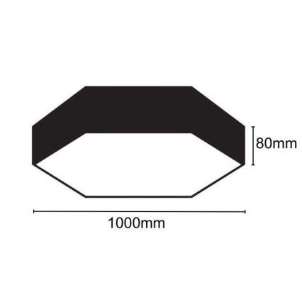 LED taklampa LED/100W/230V 4000K diameter 100 cm