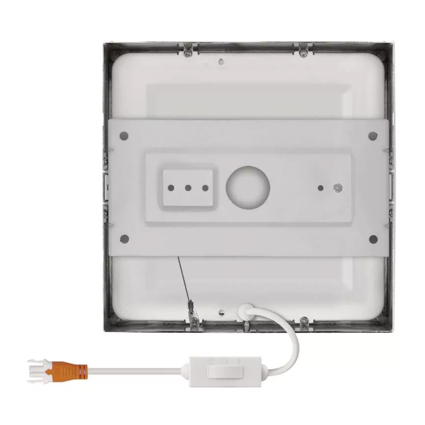 LED taklampa NEXXO LED/12,5W/230V 3000/3500/4000K 17x17 cm skinande krom