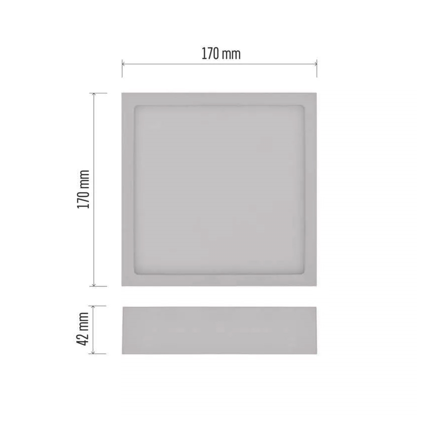 LED Taklampa NEXXO LED/12,5W/230V 3000/3500/4000K 17x17 cm vit