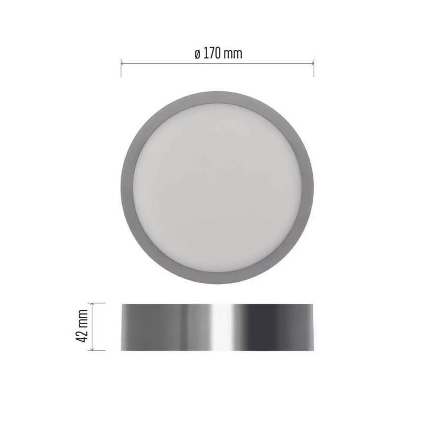LED taklampa NEXXO LED/12,5W/230V 3000/3500/4000K diameter 17 cm matt krom