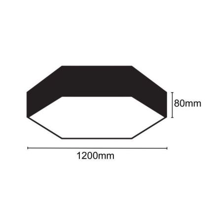 LED taklampa LED/120W/230V 4000K diameter 120 cm