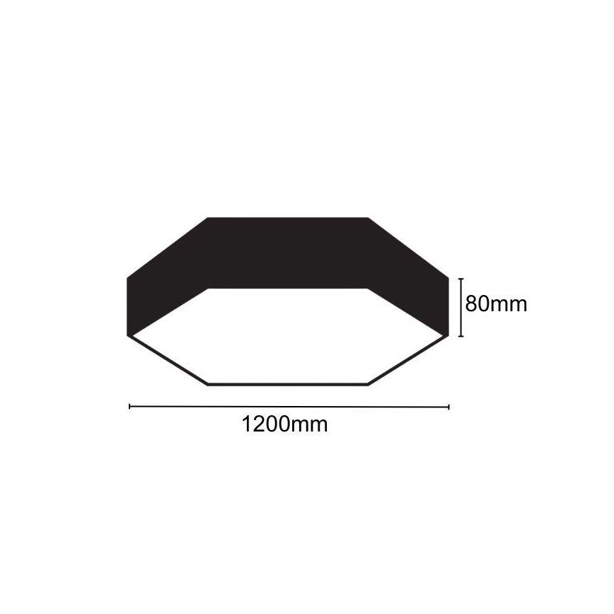 LED taklampa LED/120W/230V 4000K diameter 120 cm