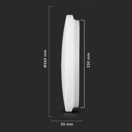 LED Taklampa LED/12W/230V 26cm 3000K/4000K/6400K