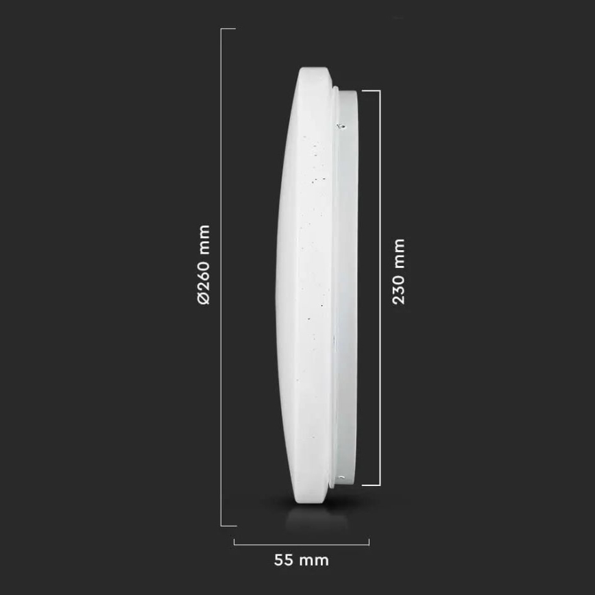 LED Taklampa LED/12W/230V 26cm 3000K/4000K/6400K