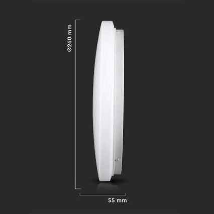 LED Taklampa LED/12W/230V 26cm 3000K/4000K/6400K