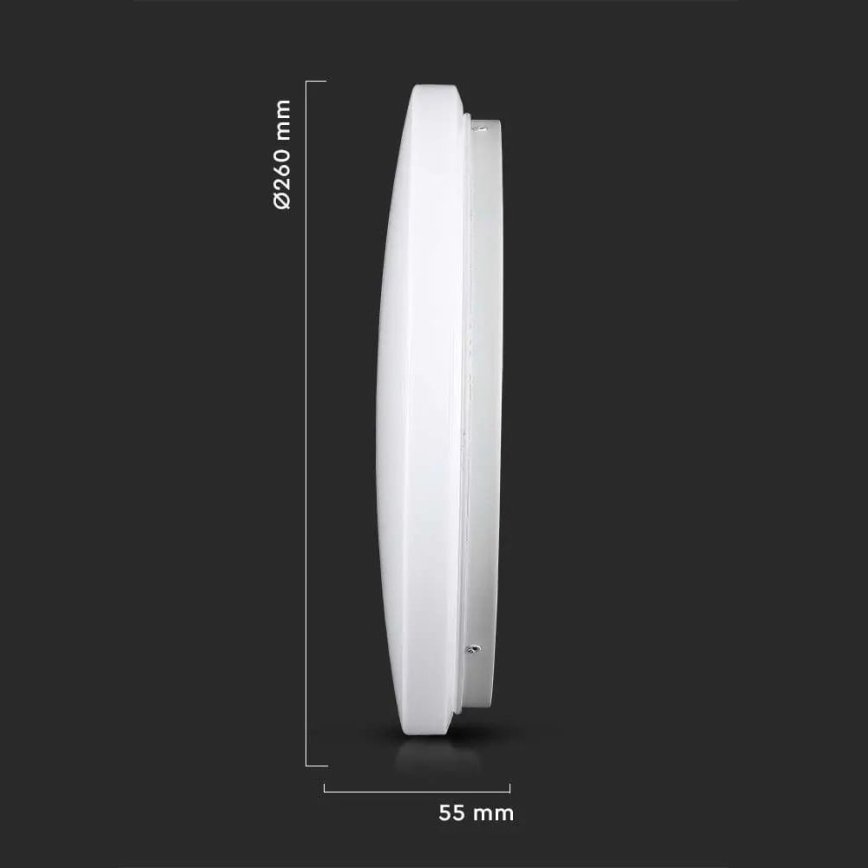 LED Taklampa LED/12W/230V 26cm 3000K/4000K/6400K