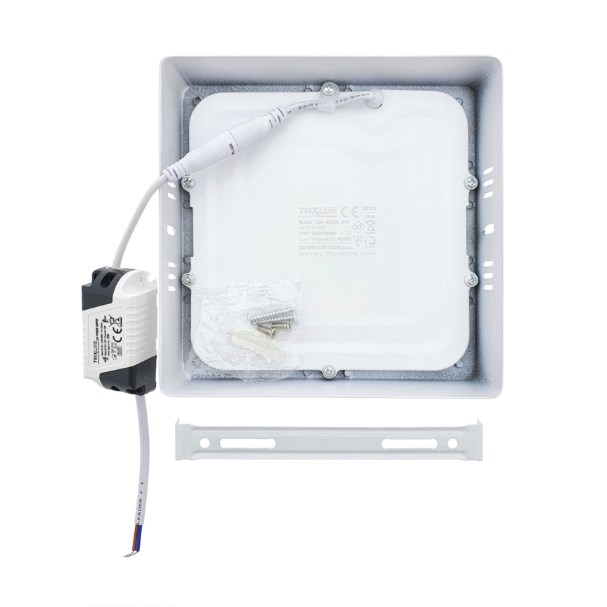 LED taklampa LED/12W/230V 2700K 16,3x16,3 cm vit