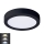 LED taklampa LED/12W/230V 3000/4000/6000K svart rund
