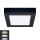LED taklampa LED/12W/230V 3000/4000/6000K svart vinklat
