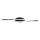 LED taklampa LED/12W/230V 3000K 94,5 cm svart