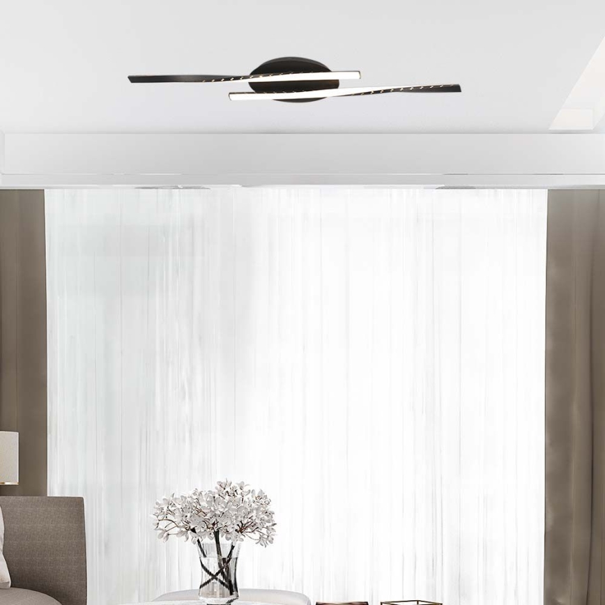 LED taklampa LED/12W/230V 3000K 94,5 cm svart