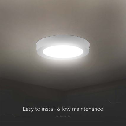 LED taklampa LED/12W/230V 3000K vit