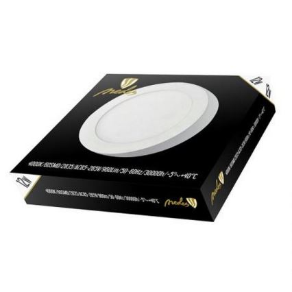LED taklampa LED/12W/230V 4000K diameter 17,2 cm