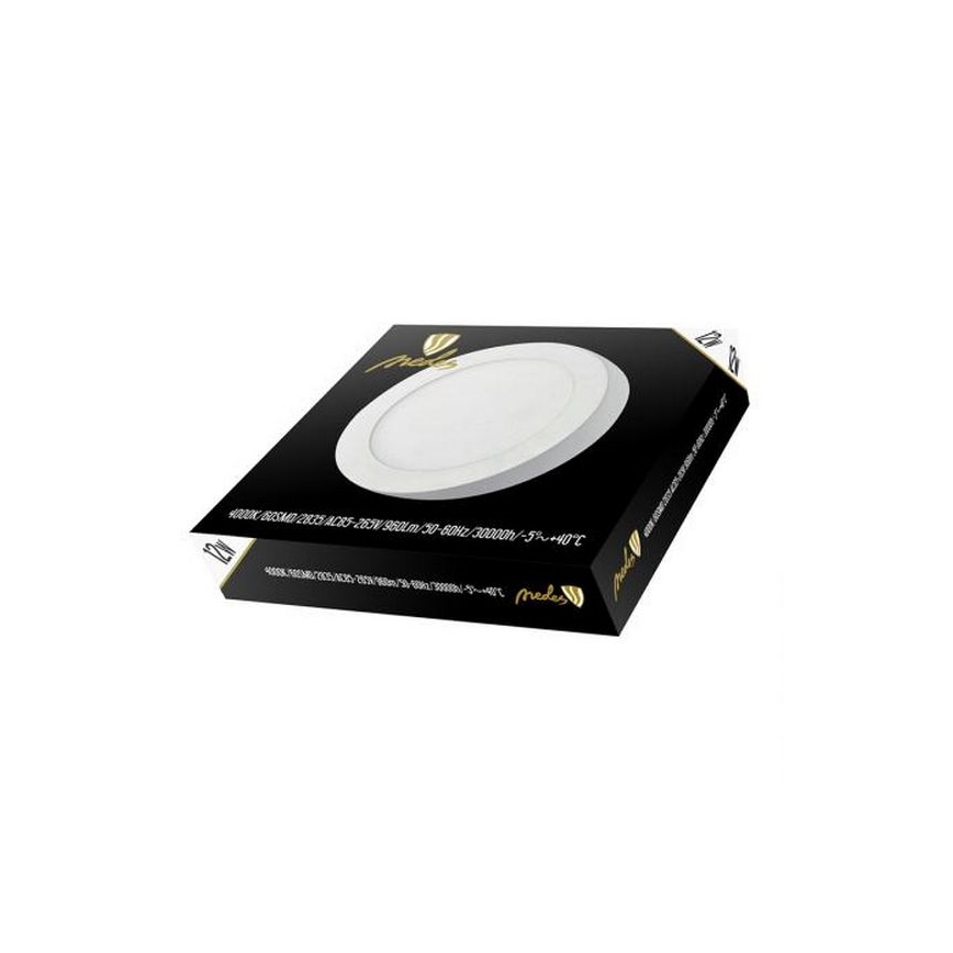 LED taklampa LED/12W/230V 4000K diameter 17,2 cm