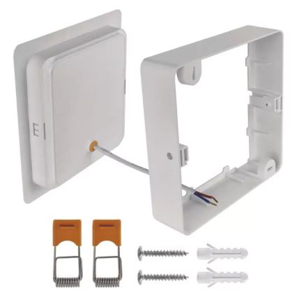 LED taklampa LED/18W/230V 17x17 cm vit
