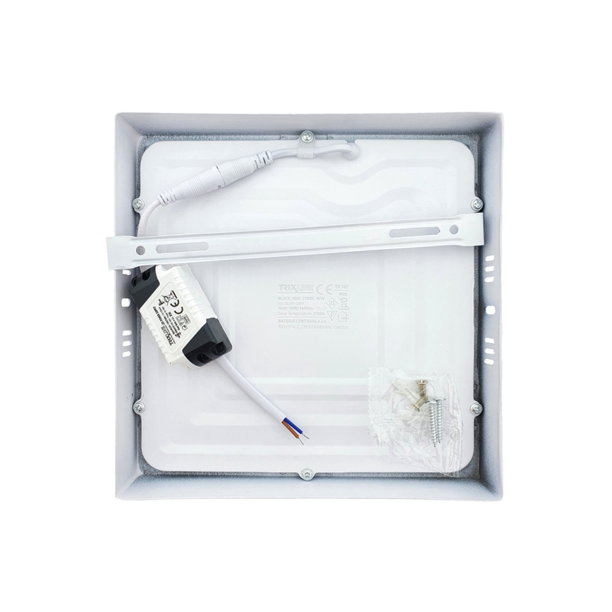LED taklampa LED/18W/230V 2700K 21x21 cm vit