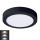 LED taklampa LED/18W/230V 3000/4000/6000K svart rund