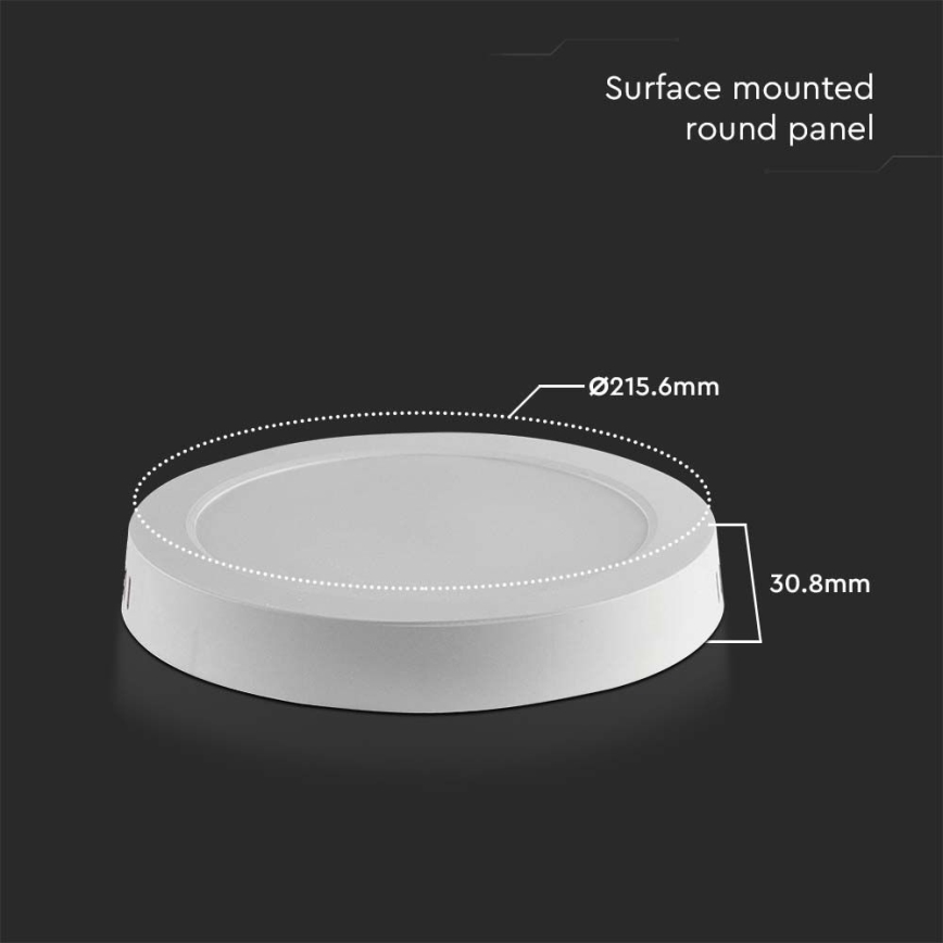 LED taklampa LED/18W/230V 3000K vit