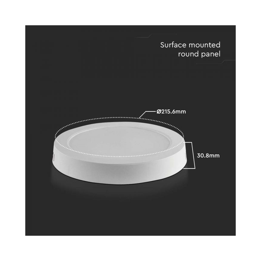 LED taklampa LED/18W/230V 6500K