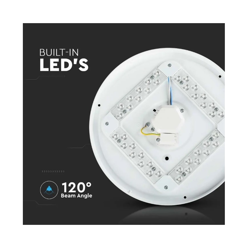 LED Taklampa LED/18W/230V d. 31 cm 3000/4000/6400K