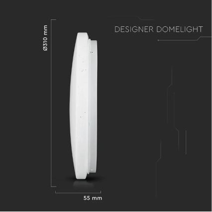 LED Taklampa LED/18W/230V d. 31 cm 3000/4000/6400K
