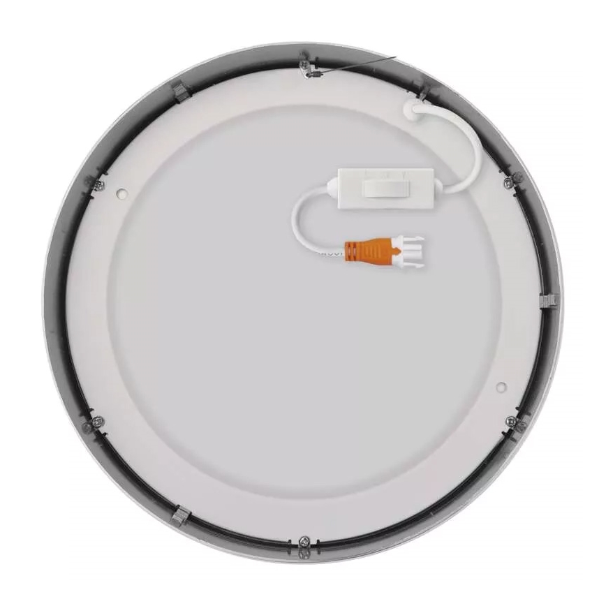 LED taklampa NEXXO LED/21W/230V 3000/3500/4000K diameter 22,5 cm skinande krom