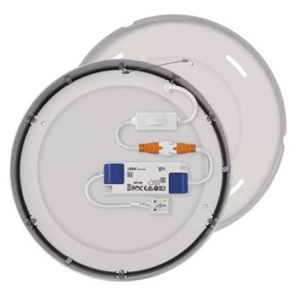 LED taklampa NEXXO LED/21W/230V 3000/3500/4000K diameter 22,5 cm skinande krom