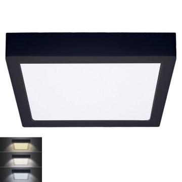 LED taklampa LED/24W/230V 3000/4000/6000K svart vinklat