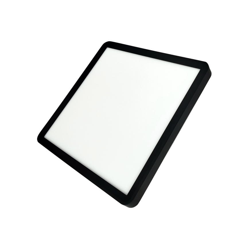 LED-taklampa LED/24W/230V 3000/4000/6500K 30x30 cm svart