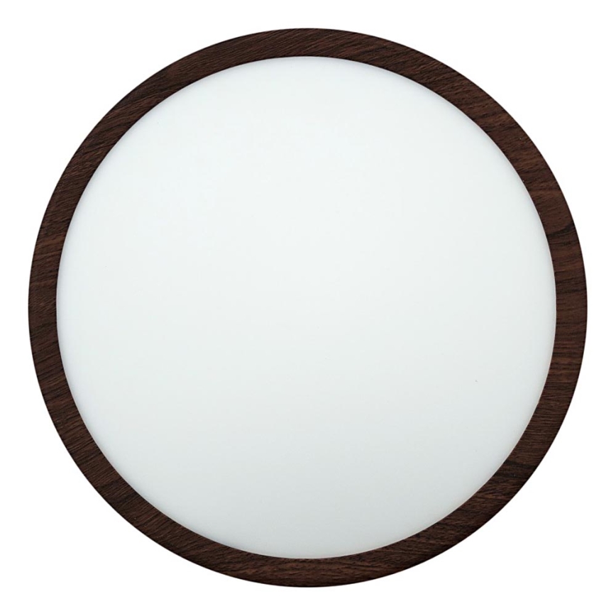 LED taklampa LED/24W/230V 3000/4000/6500K Ø 30 cm brun