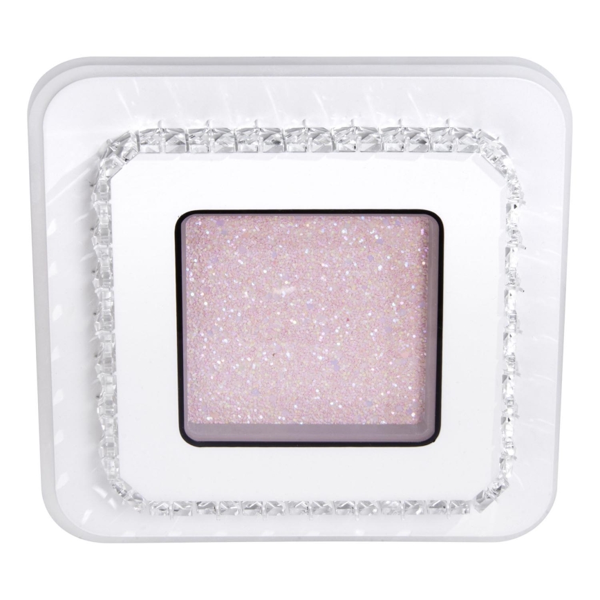 LED taklampa LED/24W/230V 3000-6000K 20x20 cm vit/rosa