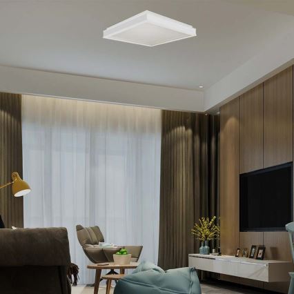 LED taklampa LED/24W/230V 4000K 45x45 cm vit