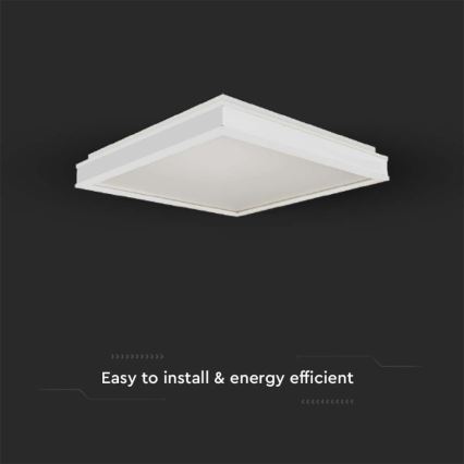 LED taklampa LED/24W/230V 4000K 45x45 cm vit