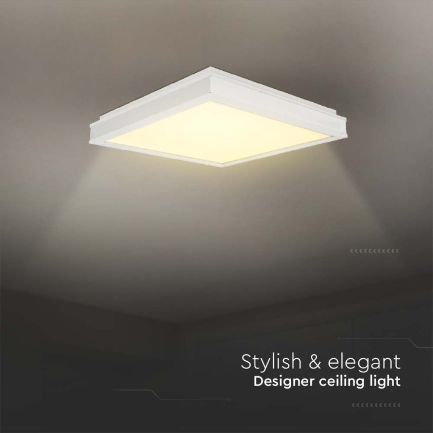 LED taklampa LED/24W/230V 4000K 45x45 cm vit